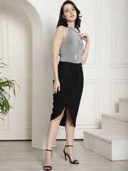Cut - Out Dhoti Dress