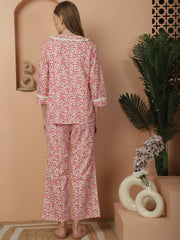 Ditsy Pink Floral Pyjama Set