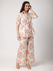 Floral Co-Ord Set with Belt