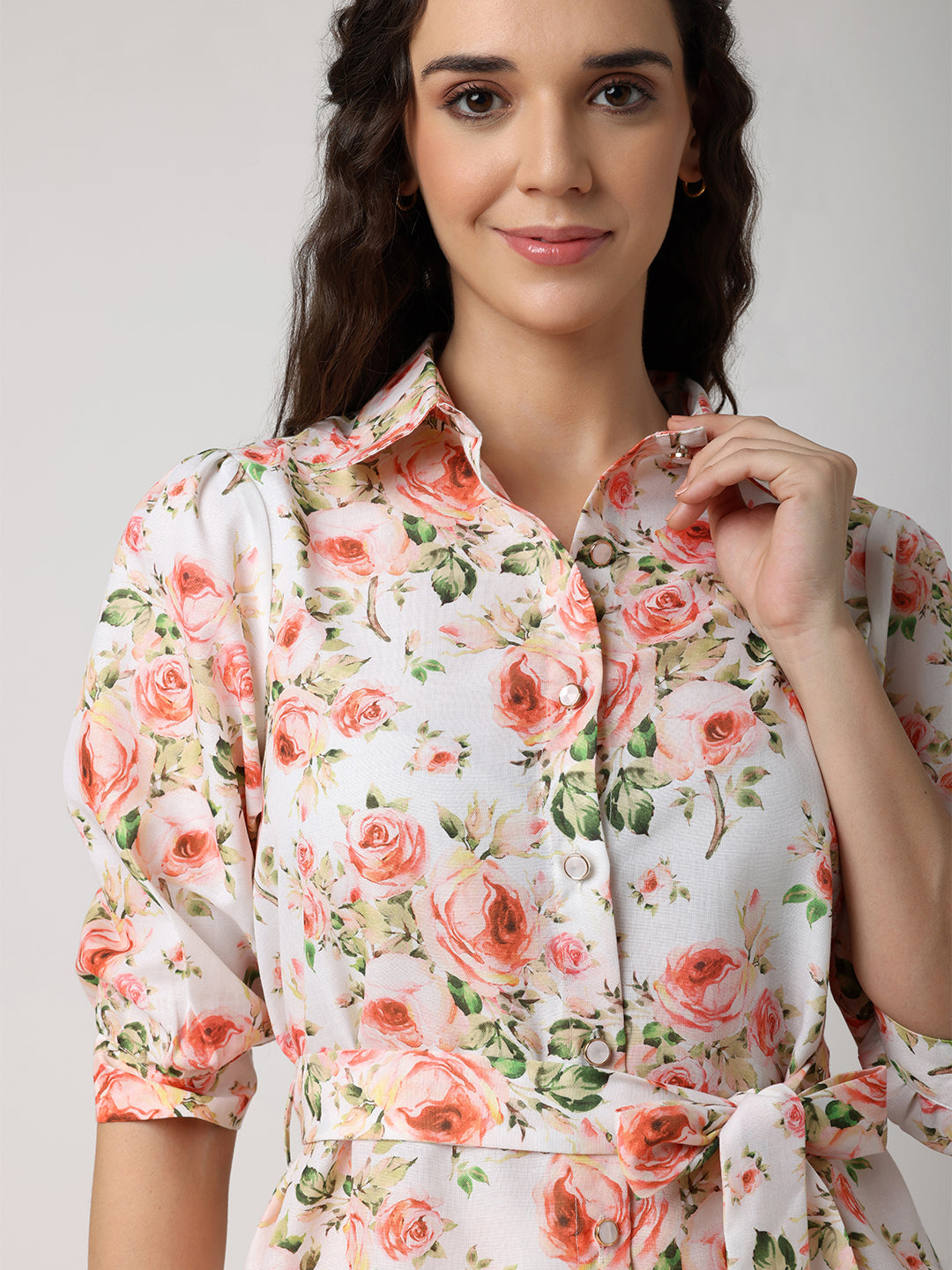 Floral Co-Ord Set with Belt