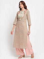 Floral Geometric Kurti