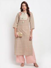 Floral Geometric Kurti