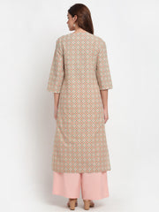 Floral Geometric Kurti