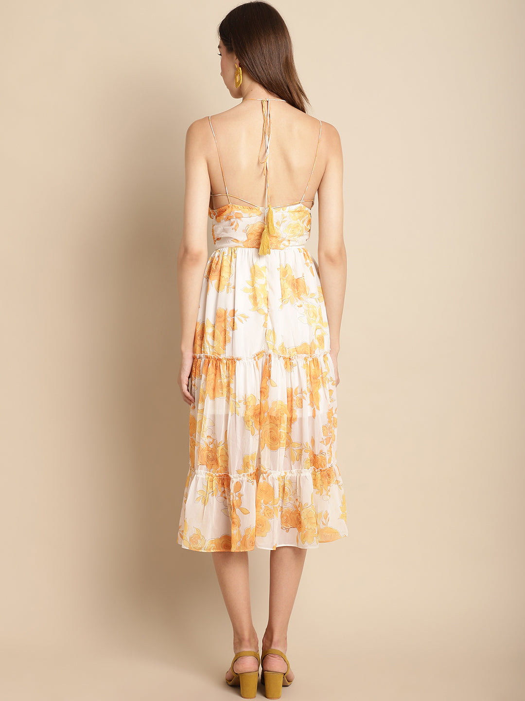 Floral Printed Chiffon Dress