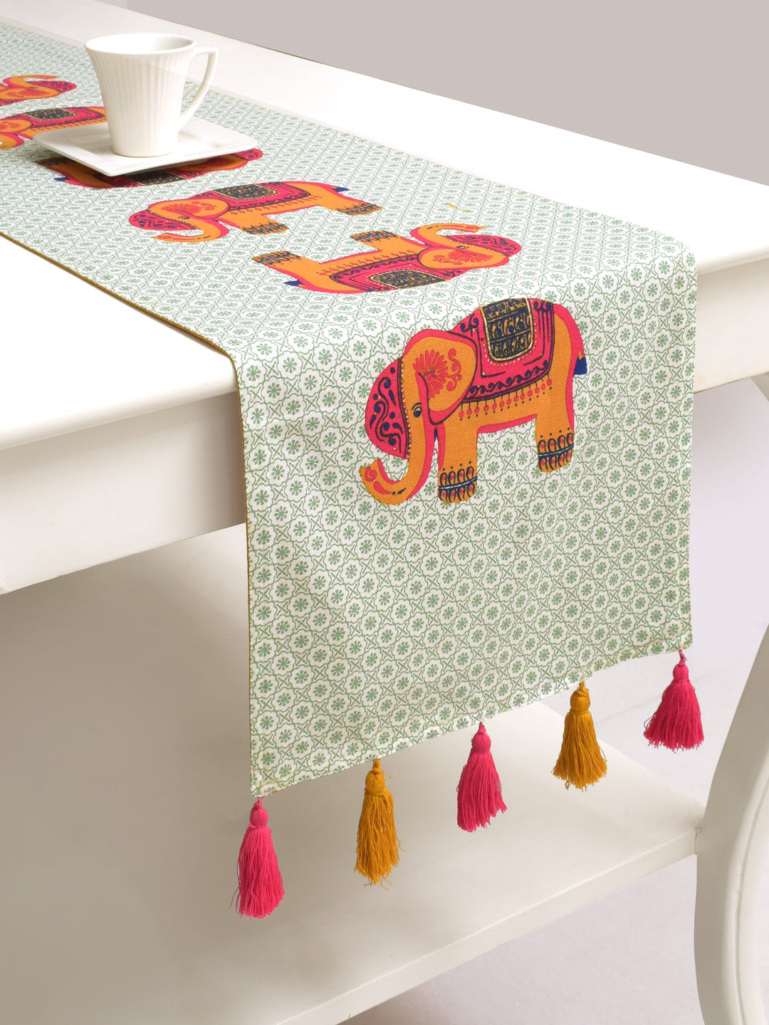 Gaja Cotton Printed 4/6 Seater Table Runner