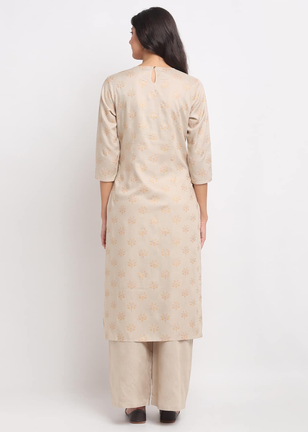 Geo-Floral Tassel Kurti