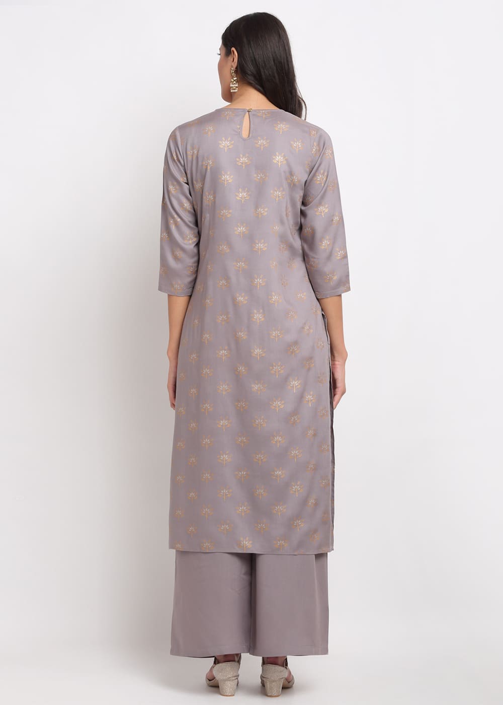 Geo-Floral Tassel Kurti