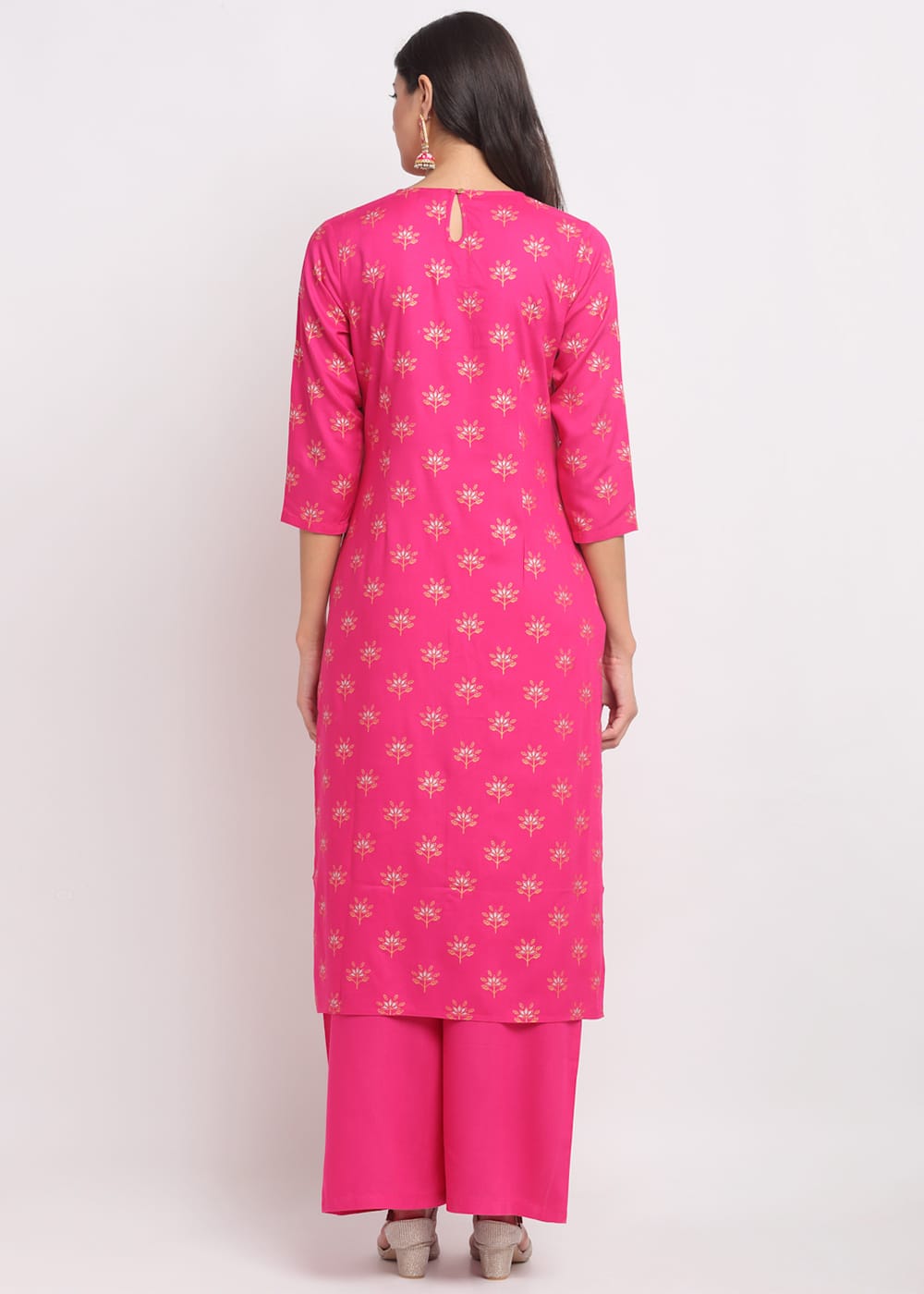 Geo-Floral Tassel Kurti
