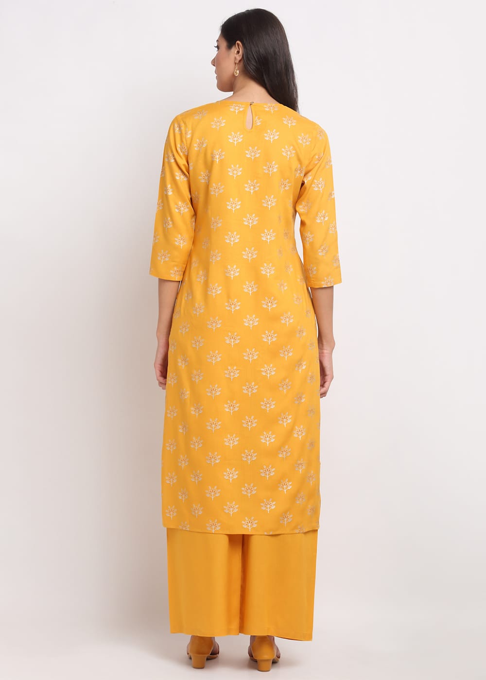 Geo-Floral Tassel Kurti