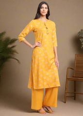 Geo-Floral Tassel Kurti