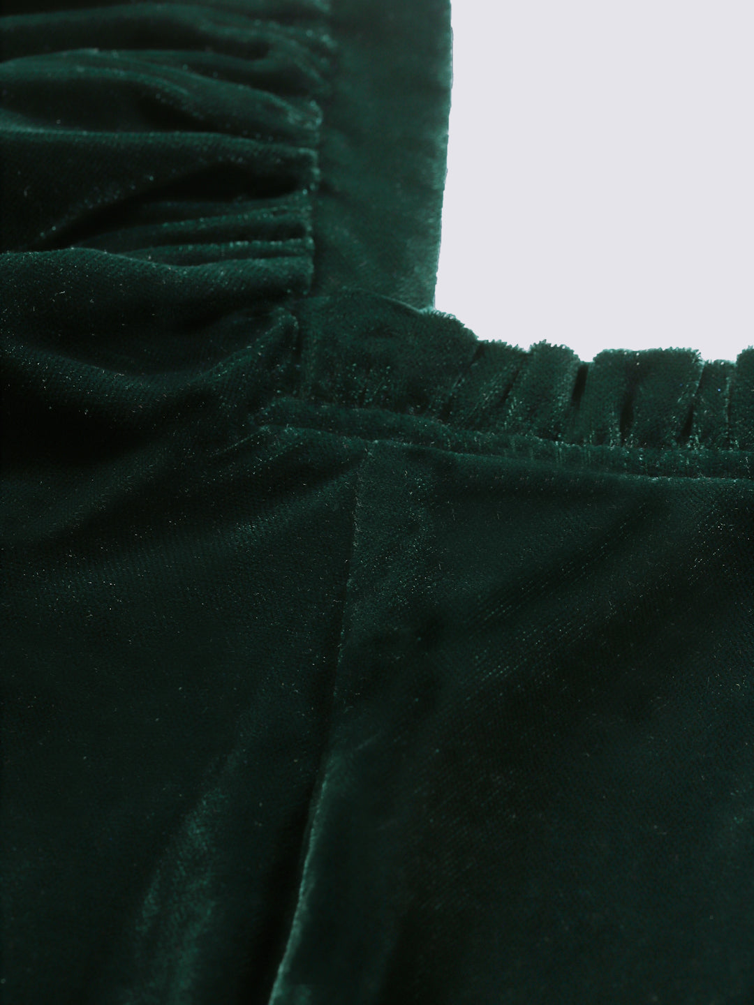 Green Belle Sleeve Velvet Top