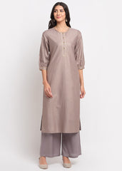 Grid Foil Kurti