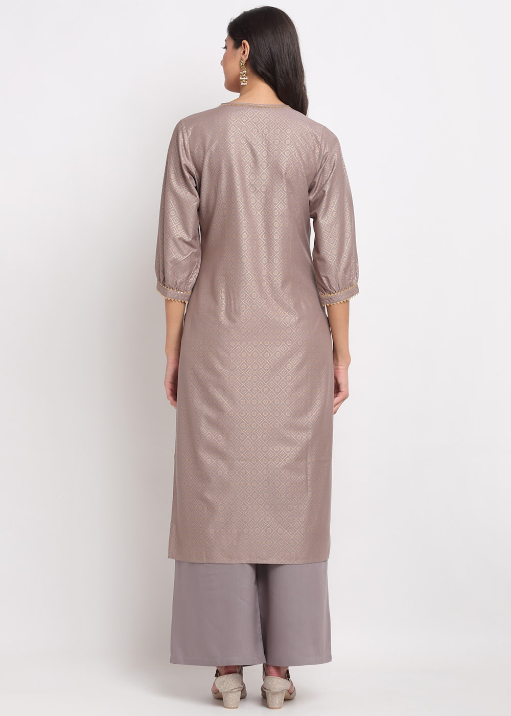 Grid Foil Kurti