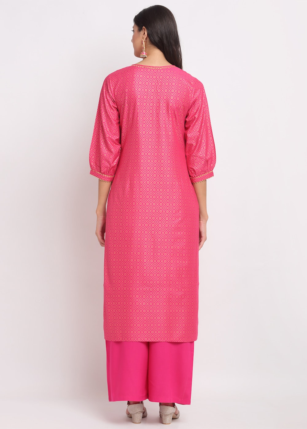 Grid Foil Kurti