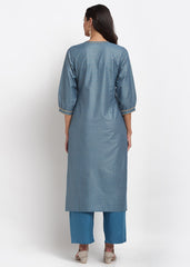Grid Foil Kurti