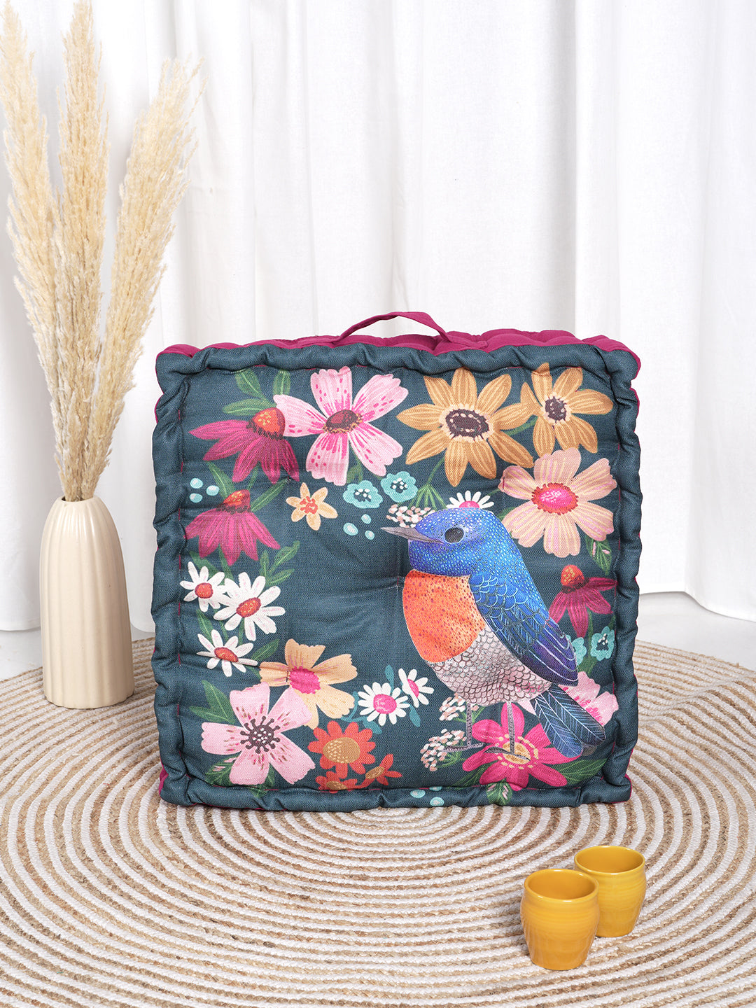Nightingale Digitally Printed Floor Cushion
