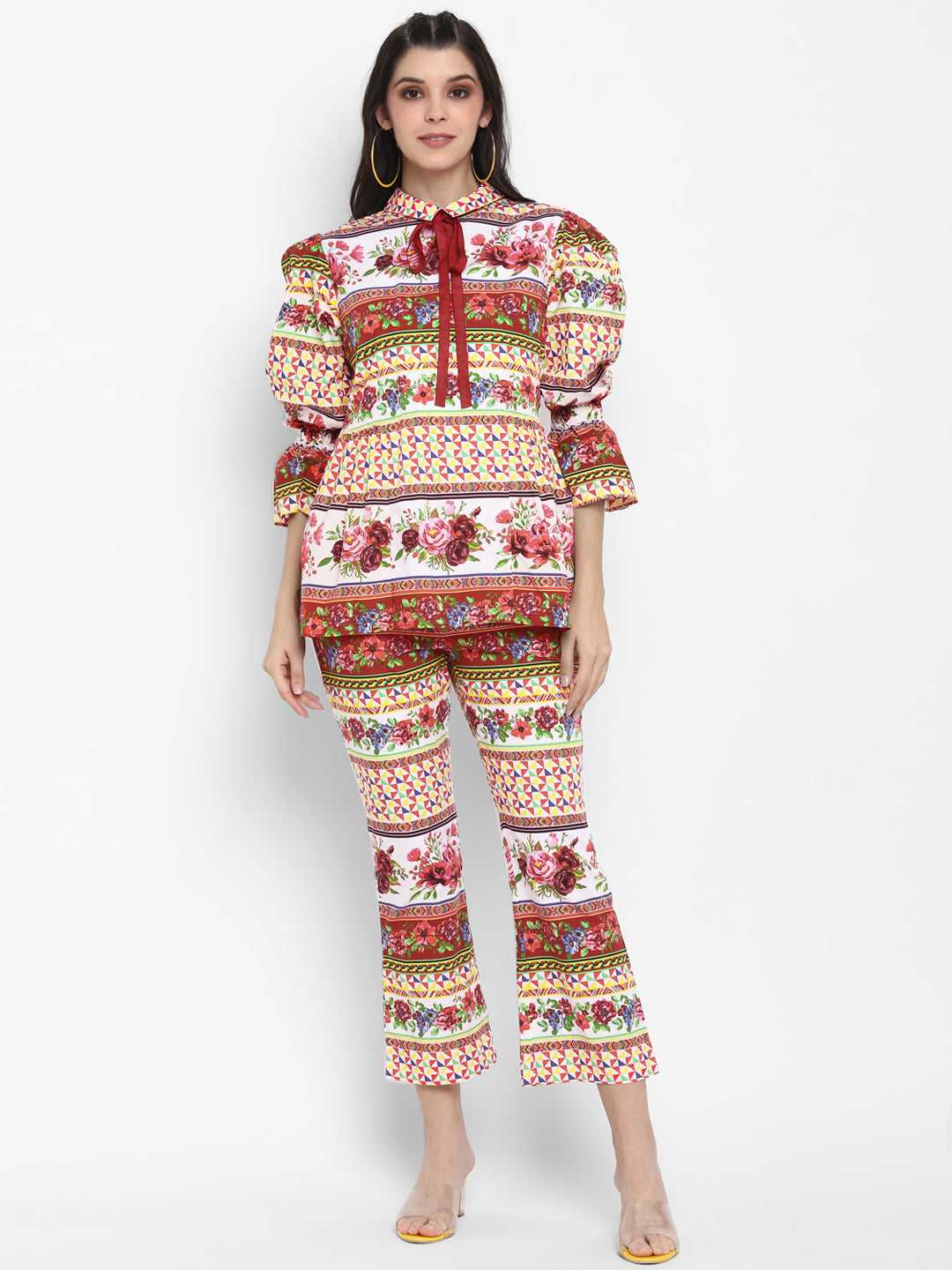Multi-Coloured Floral Set