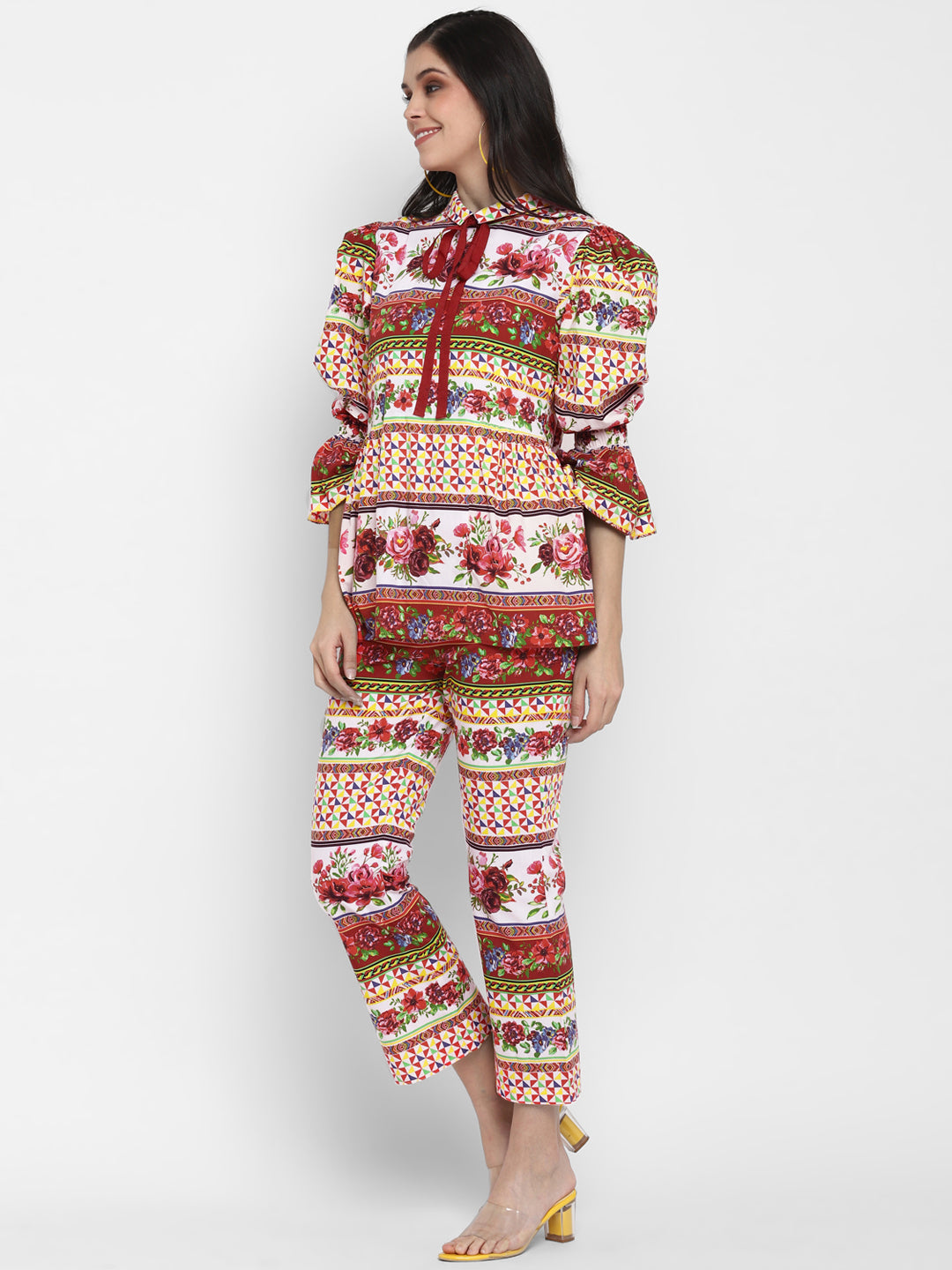 Multi-Coloured Floral Set