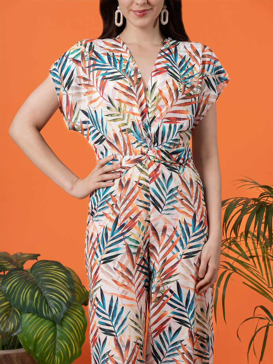 Multi-colored Tropical Jumpsuit