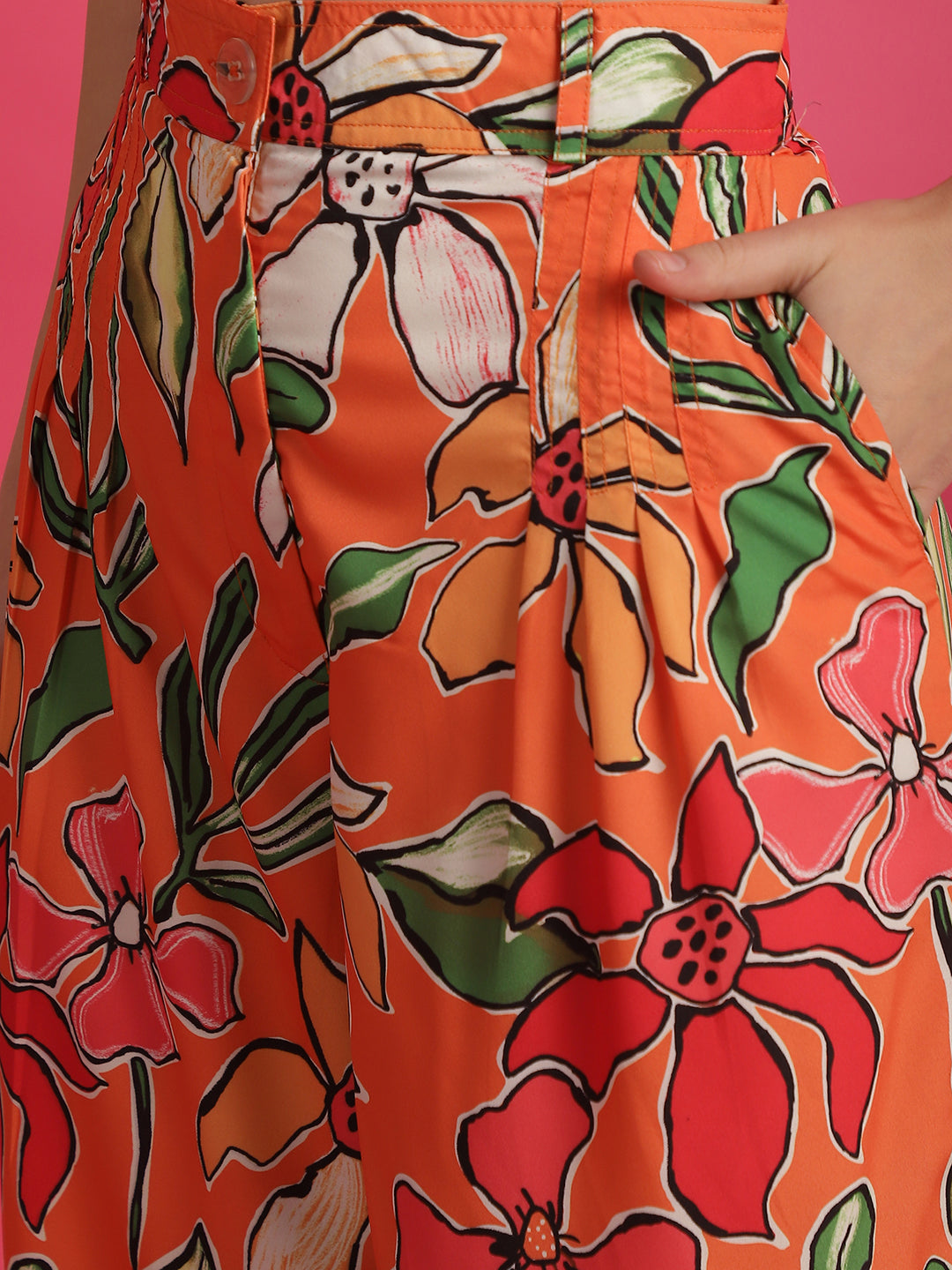 Orange Printed Co-Ord Set