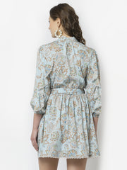 Paisley Print Short Dress