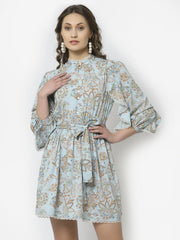 Paisley Print Short Dress