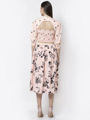 Peach Floral Co-ord Set
