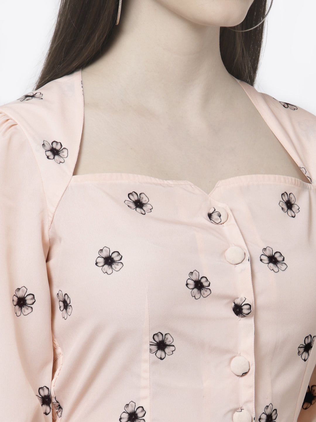 Peach Floral Co-ord Set