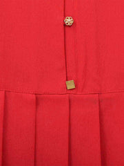 Peplum Top With Braided Belt