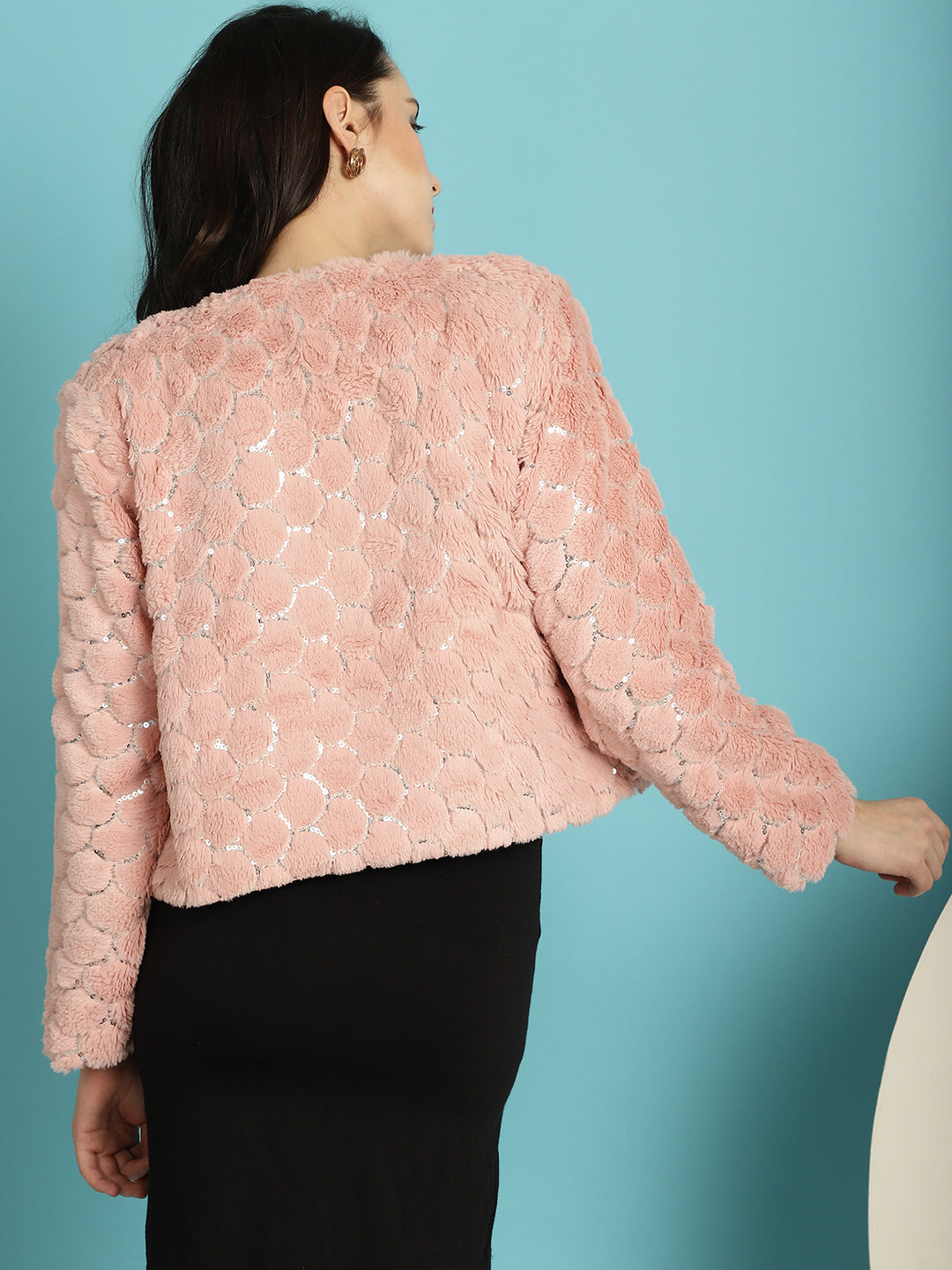 Pink Faux Fur Jacket
