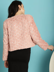 Pink Faux Fur Jacket