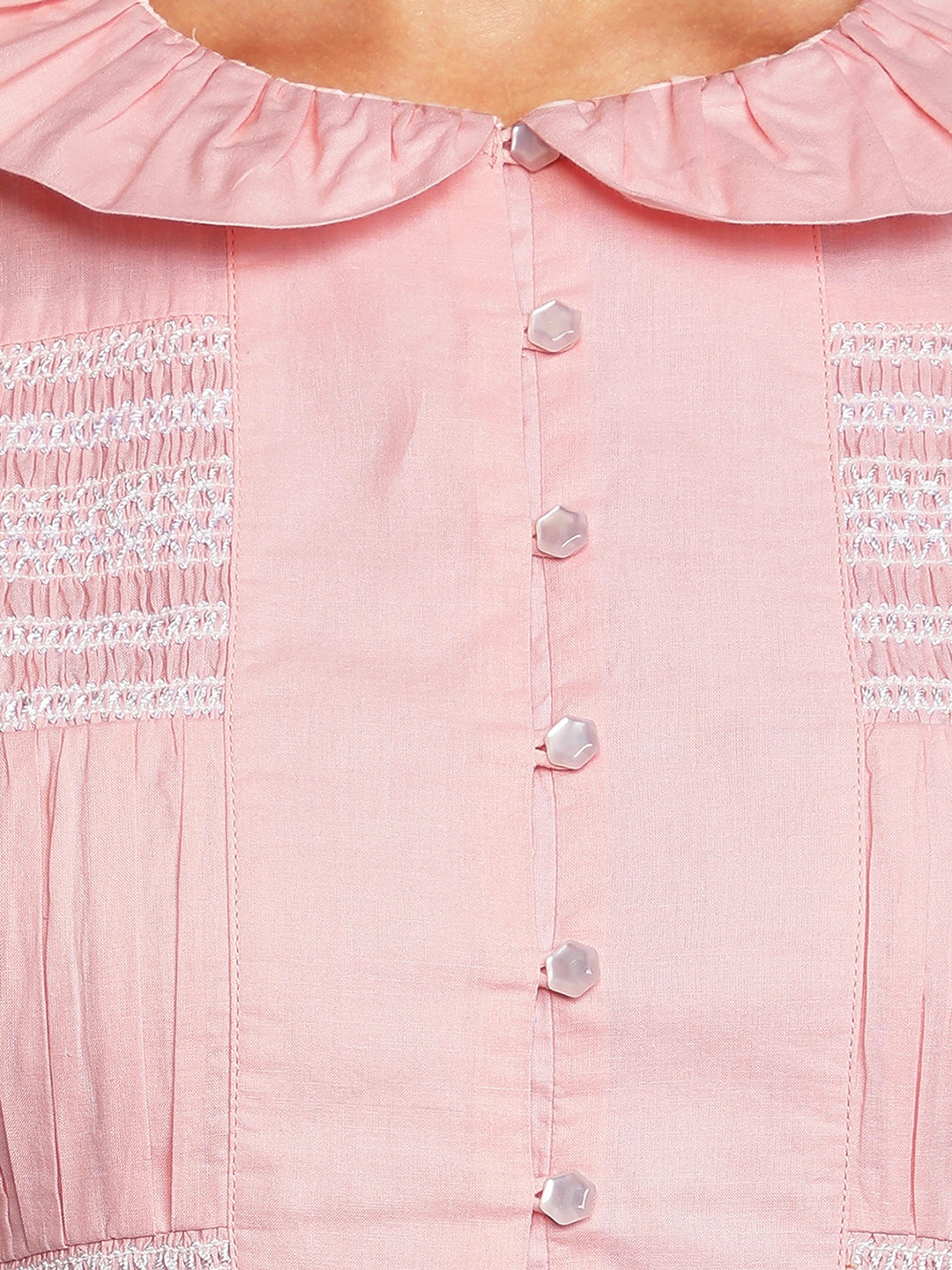 Pink Smocking Dress