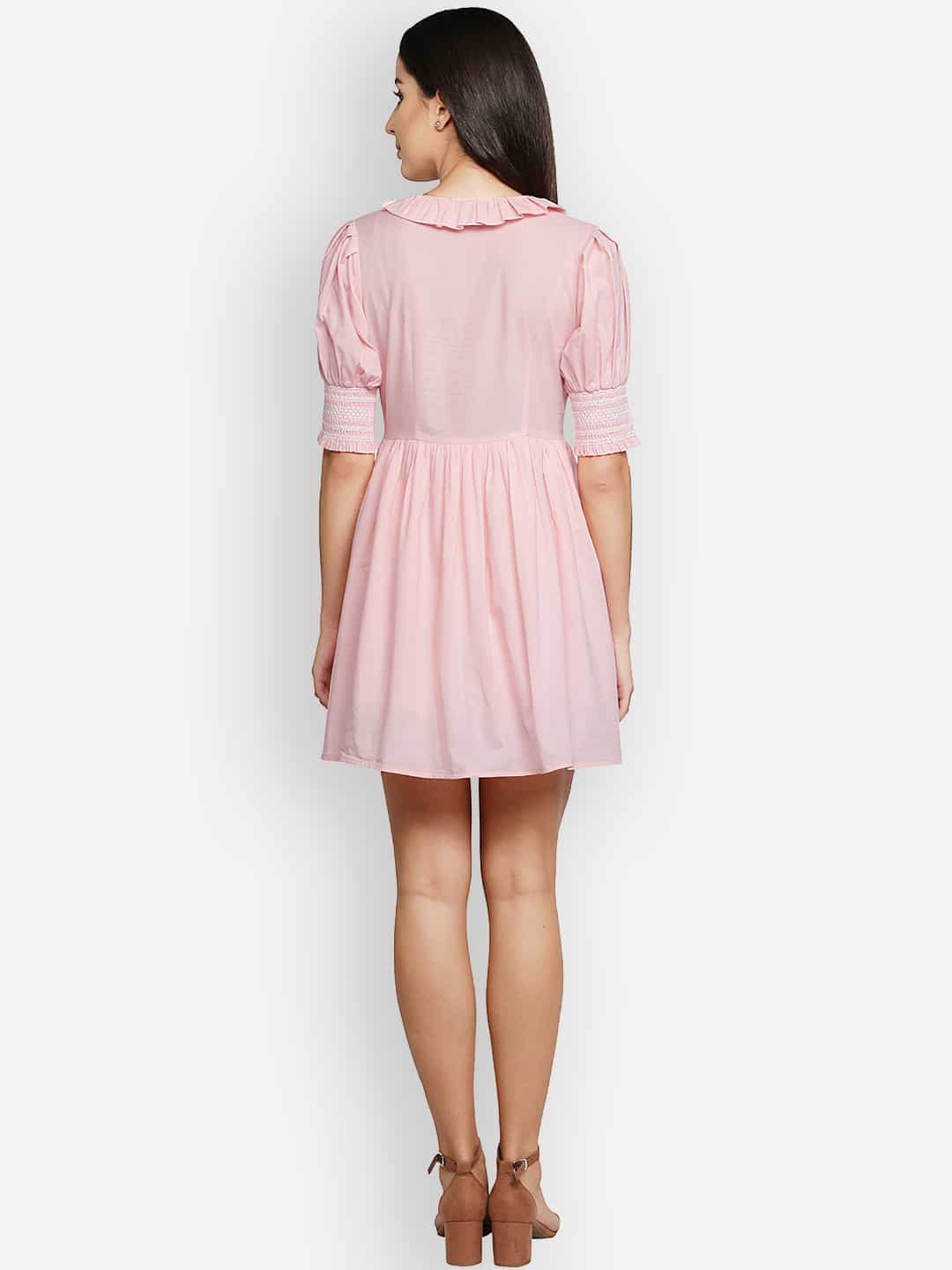 Pink Smocking Dress