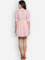 Pink Smocking Dress