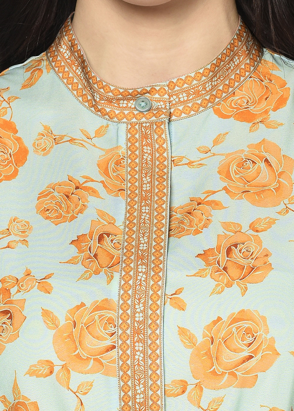 Rose Shirt-Skater Dress
