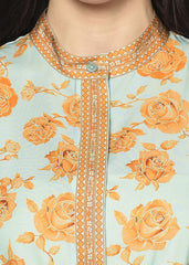 Rose Shirt-Skater Dress