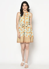 Rose Shirt-Skater Dress