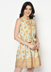 Rose Shirt-Skater Dress