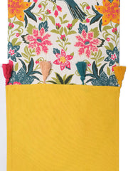 Scrolling Garden Cotton Printed 4/6 Seater Table Runner