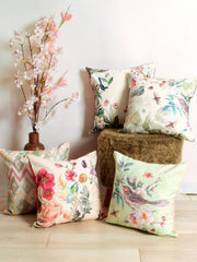 Set of 5 Minty Garden Cushion Cover Set