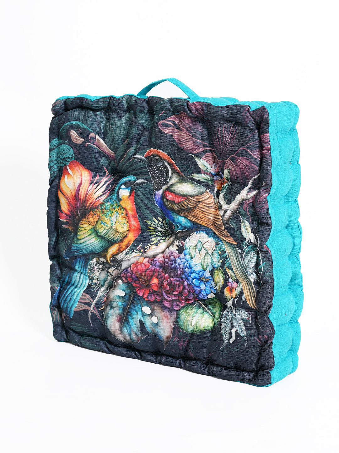 Birdhouse Digitally Printed Floor Cushion