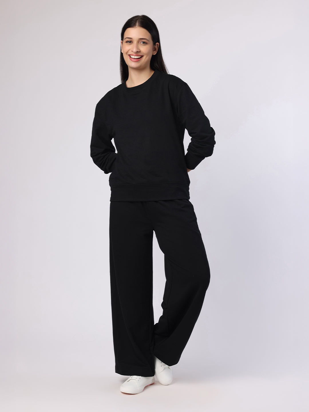 Black Sweatshirt And Trousers