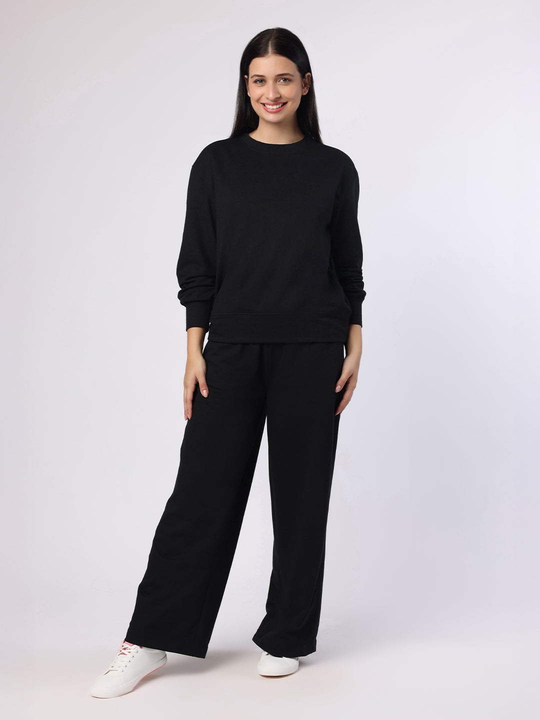 Black Sweatshirt And Trousers