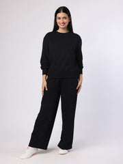 Black Sweatshirt And Trousers