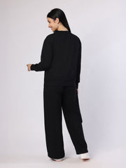 Black Sweatshirt And Trousers