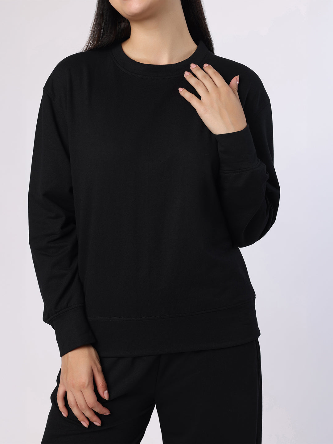 Black Sweatshirt And Trousers