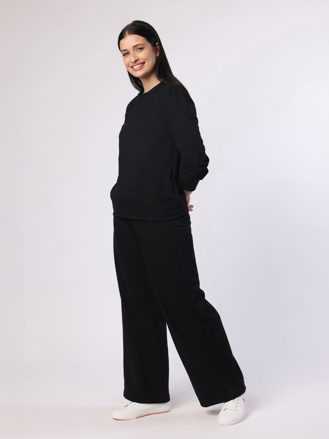 Black Sweatshirt And Trousers