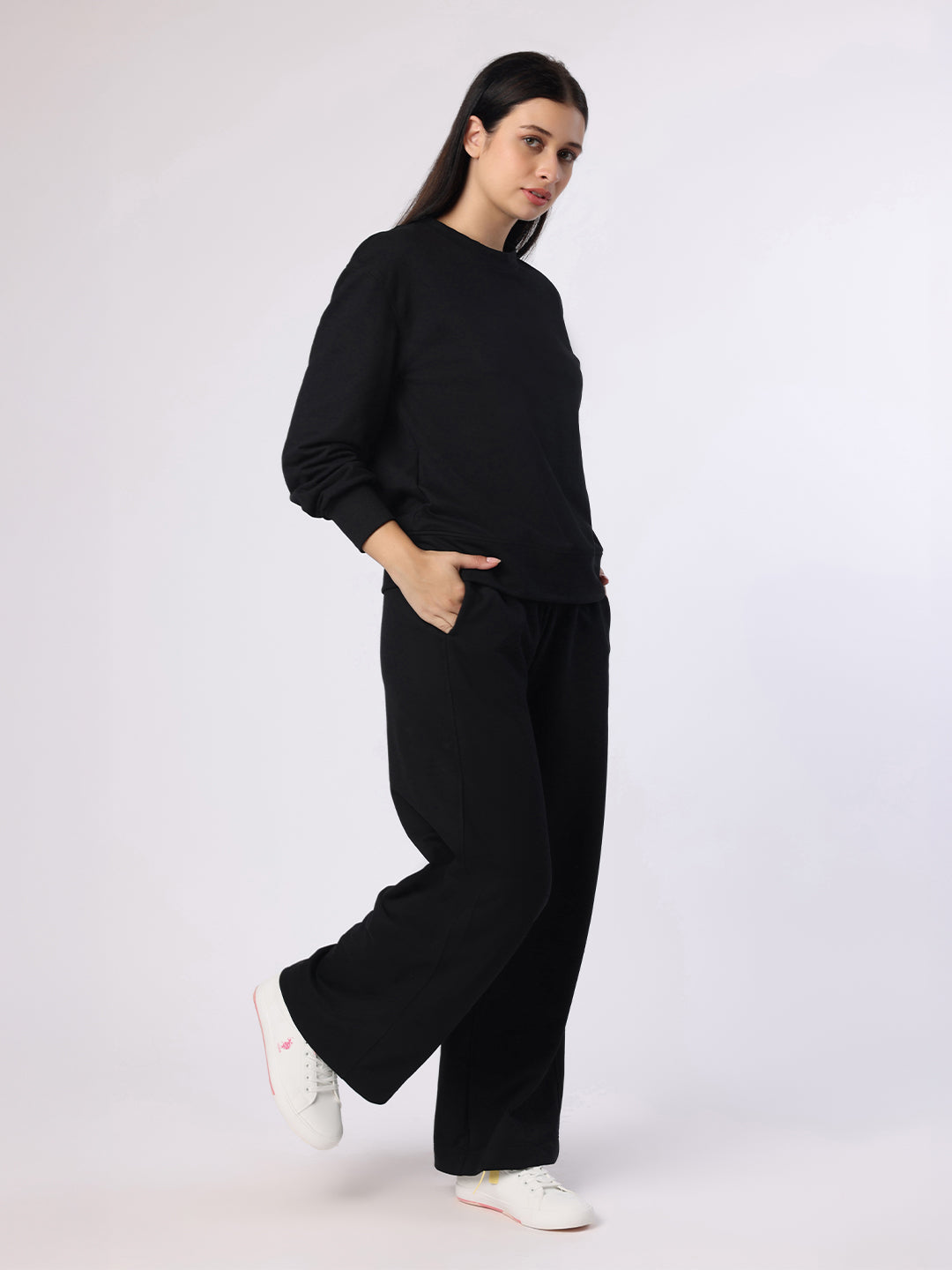 Black Sweatshirt And Trousers