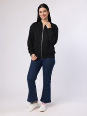 Black Sweatshirt With Hood