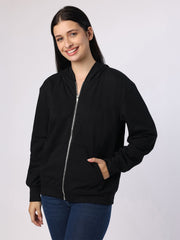 Black Sweatshirt With Hood